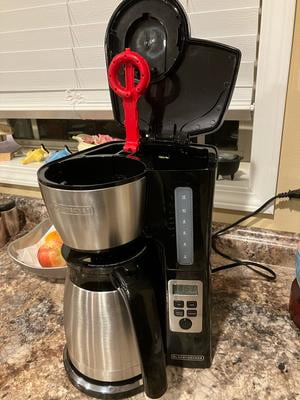 Customer reviews for BLACK+DECKER 12 Cup Thermal Programmable Coffee Maker  with Brew Strength and VORTEX Technology, Black/Steel | Walmart.com