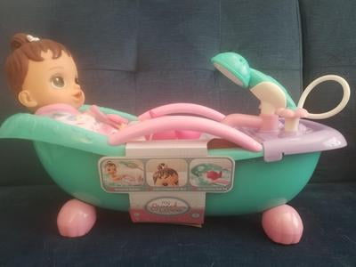 Customer reviews for My Sweet Love Soft Baby Doll and Motorized Bathtub Set 3 Pieces. Assembled product height is around 9.75inches Walmart
