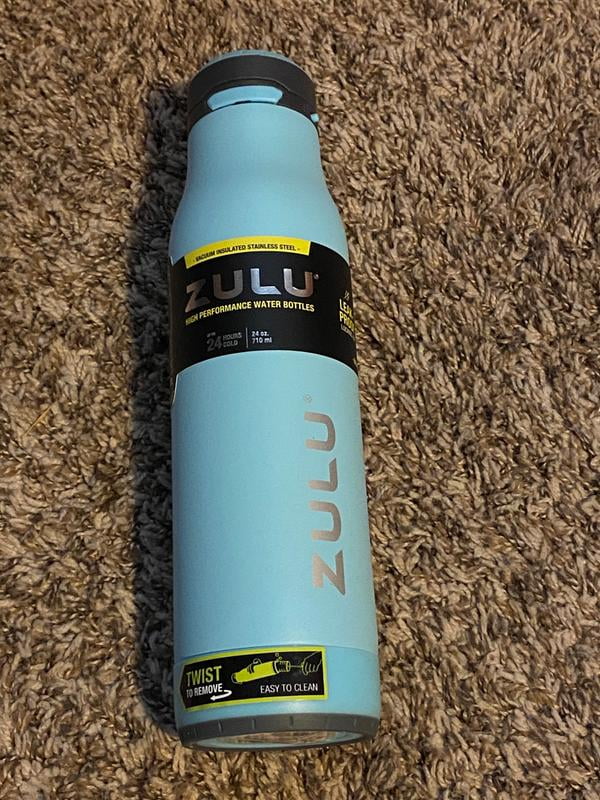 Lot of 2 Zulu 24 oz Water Bottle ZULU Plastic/Silicone Bottle New W/O Tags  Blue