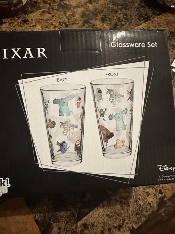 Zak Designs Disney 16oz Glass Cup Set (2pk) - Walmart.com