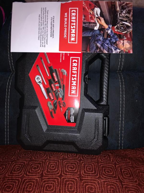 CRAFTSMAN CMMT99446 juego de herramientas mecanicas mixtas de 57 piezas Craftsman 57-Piece Home Tool Kit &frasl; Mechanics Tools Set, Household