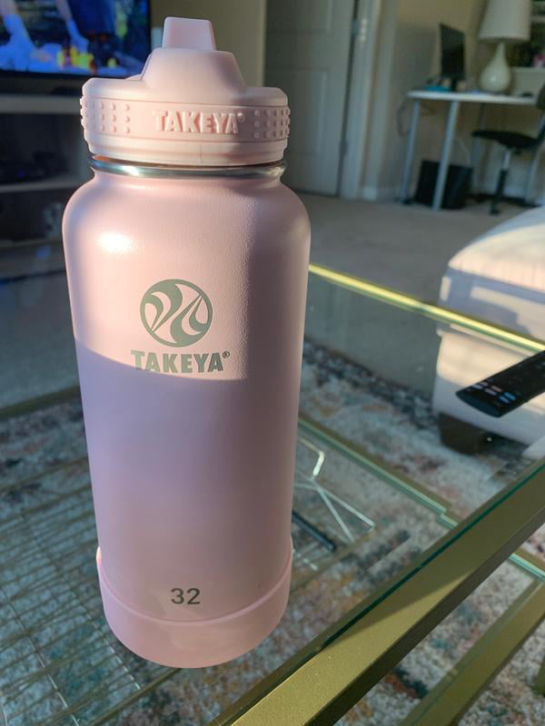 Takeya Actives 24 oz. Lilac Insulated Stainless Steel Water Bottle with  Straw Lid 51222 - The Home Depot