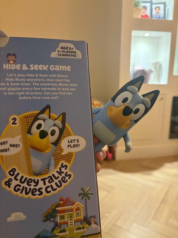 Jeu Cache-Cache Bluey Moose Games - Figurine Interactive 15 Cm, Parle Et Rigole - Chrono, Mode Danse - Pour Enfants Dès 3 Ans, 2 Joueurs Et Plus - 7