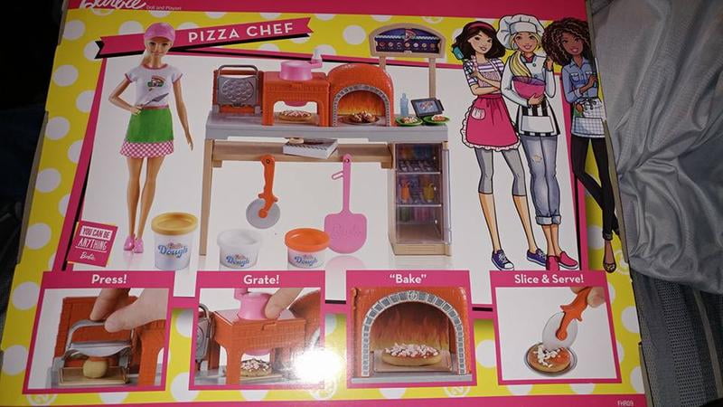 staan vervolging belediging Barbie Pizza Chef Doll Playset - Walmart.com
