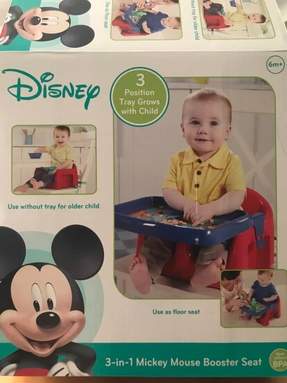 mickey mouse booster seat for table