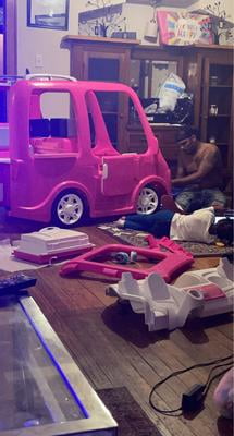 Power wheels barbie dream camper purple light hotsell