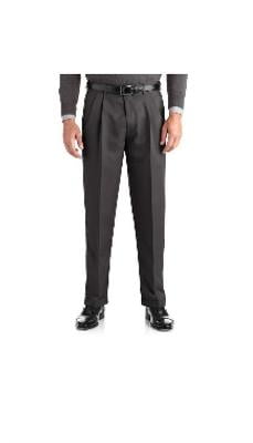 George Regular Men's Pleated Cuffed Microfiber Dress Pants with Adjustable  Waistband - Walmart.com