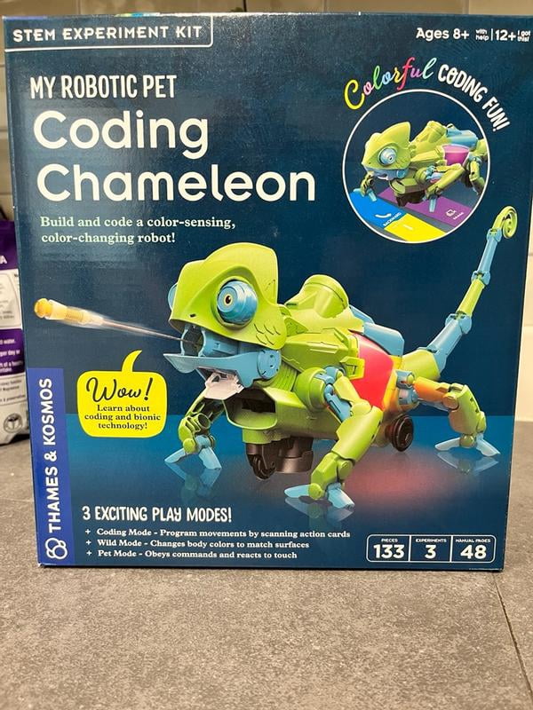 Thames and Kosmos, My Robotic Pet, Coding Chameleon STEM Kit, 8+