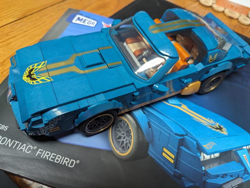 Set Mattel MEGA Hot Wheels '77 Pontiac Firebird, 843 Pezzi, Modello Da Costruire 1:18 - Foto 3