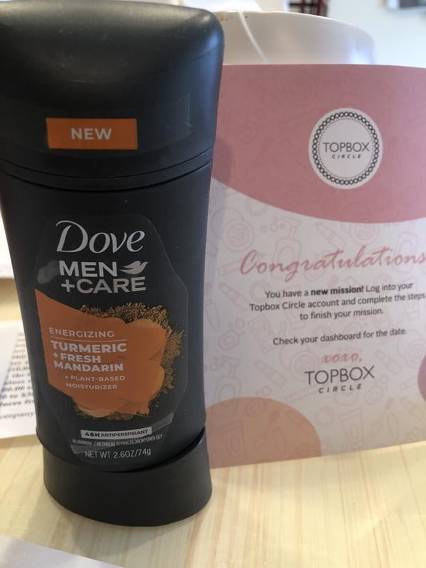 Dove Men+Care Antiperspirant Turmeric & Fresh Mandarin, 2.6oz