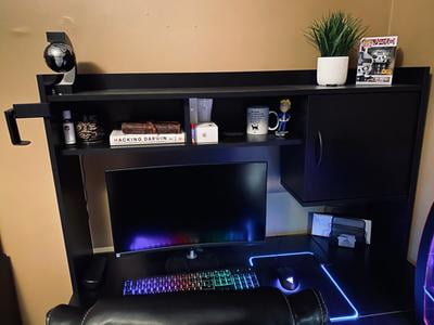 Mainstays L Shaped Desk With Hutch Multiple Colors Walmart Com