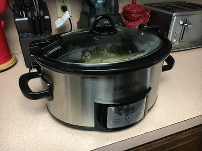 Crock-Pot RNAB089KS9G2G crock-pot 4 2091290 quart capacity intelligent  count down timer slow cooker small kitchen appliance, black