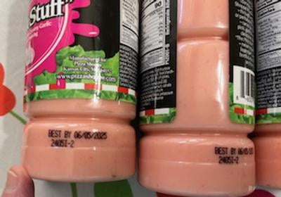 strapless open back dress Pizza Shoppe Pink Stuff Salad Dressing  Made in KC