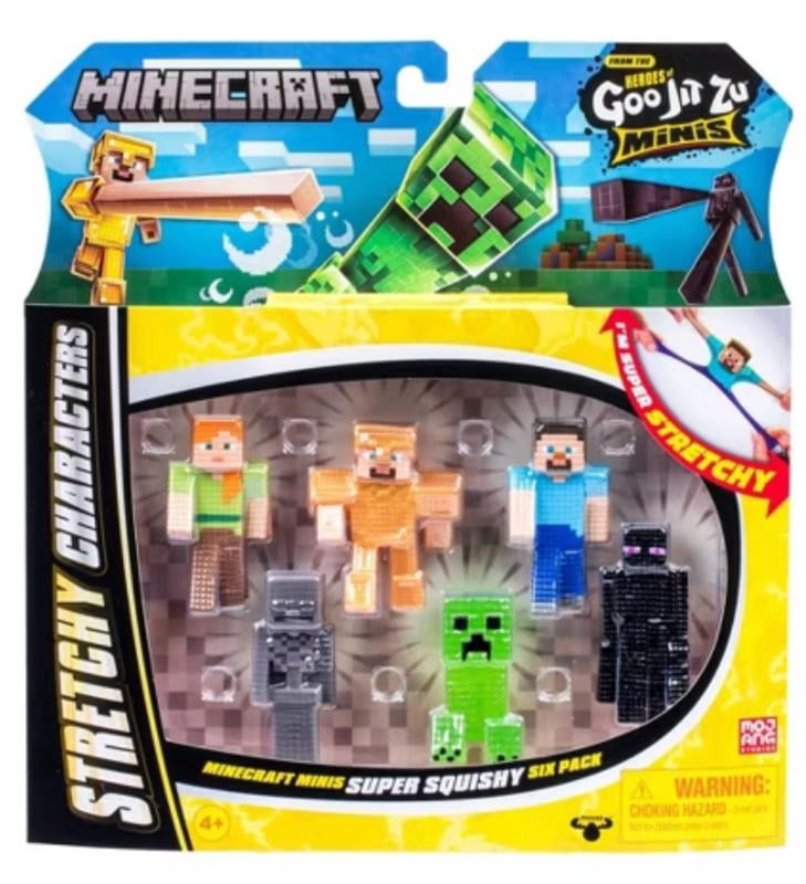 マインクラフト GOO JIT ZU　3種セット　新品 Heroes of Goo Jit Zu Minecraft Steve, Gold Armor Steve, Alex
