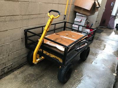 Gorilla Carts GOR1400-COM Heavy-Duty Steel Utility Cart with Removable