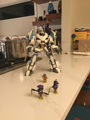 LEGO Ninjago Zane's Titan Mech Battle 71738 with Action Features