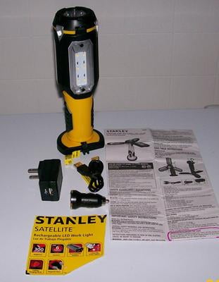 STANLEY SAT3S Rechargeable 400 Lumen LED Satellite Work Light with USB Charger