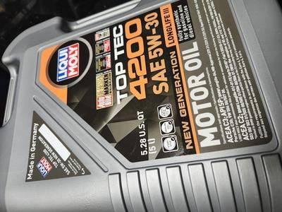Liqui Moly Top Tec 4200 5W-30 Motor Oil, 5L for Engines with DPF