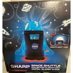 Sharp NASA Space Shuttle LCD Clock with Nightlight, 4 Color Options, 2 ...
