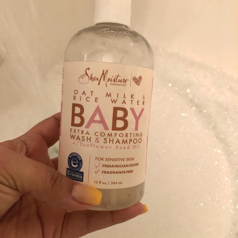 shea moisture oat milk and rice water baby