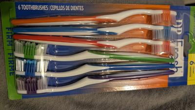 Dr. Fresh Toothbrushes with Tongue Cleaner, Soft, 6 Count