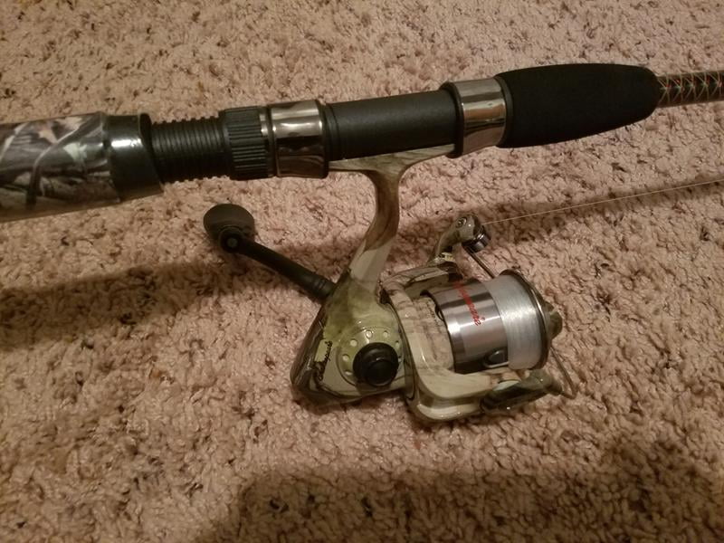 camo fishing pole