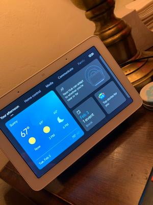 Google Nest Hub Home Smart Display Assistant - Charcoal - Walmart.com