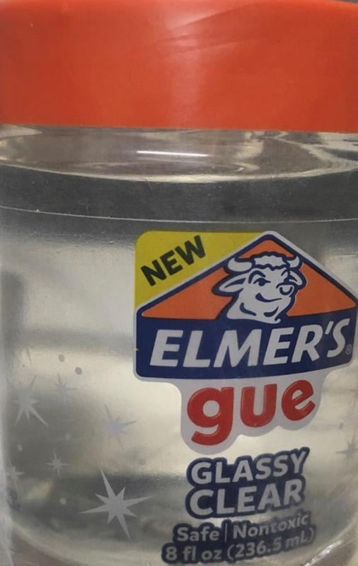 Elmer's Glassy Red Ready Made Slime Gue 236ml Great for Mixing