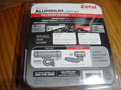 zefal aluminum cycle light set