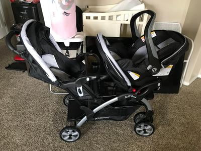 double stroller with car seat walmart