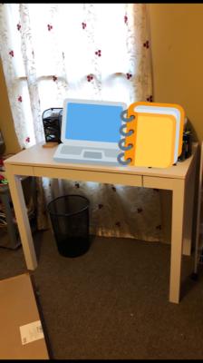 Mainstays Parsons Writing Desk With Storage Drawer Multiple