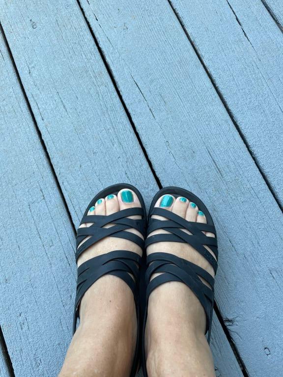 Crocs Womens Brooklyn Low Wedges Sandal 