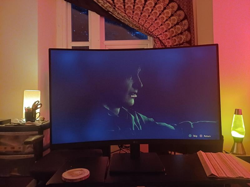 LG, 32-inch FHD Curved Monitor, 32MR50C-B, 100Hz AMD FreeSync