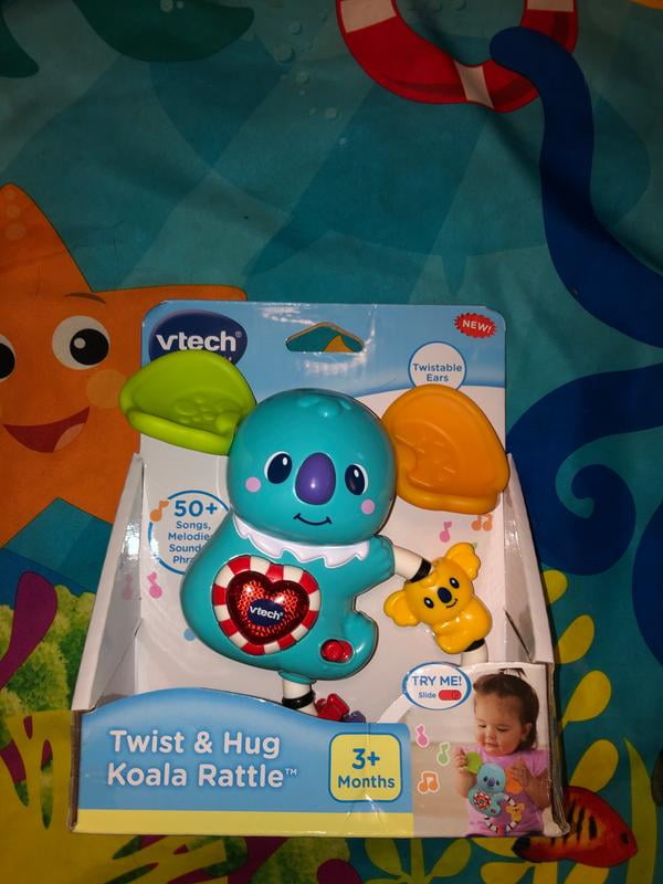 VTech Twist and Hug Koala Rattle Multicolor 3 Months 50 Songs Melodies Phrase for sale online 