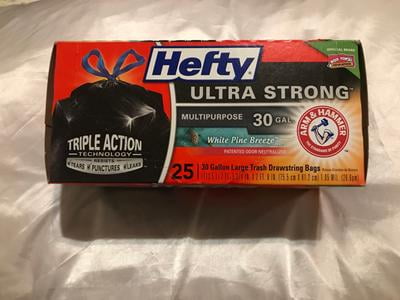 Hefty® ULTRA STRONG 30 Gallon Multipurpose Large Drawstring Bags ~FABULOSO  Scent