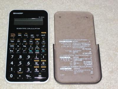 Sharp-Calculatrice scientifique Orange EL 506ts-250 - Beaux-Arts et Loisirs créatifs