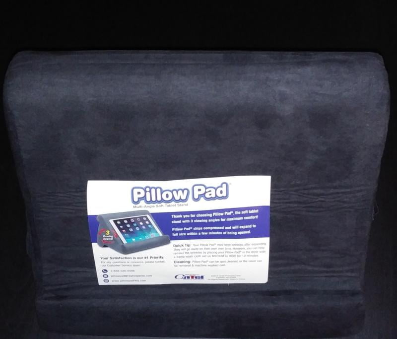 Luxurious Purple Velvet Fabric,2 Positions for Viewing your Device i-Pad Cushion,Tablet Pillow 