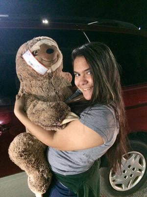 giant rainbow sloth stuffed animal walmart