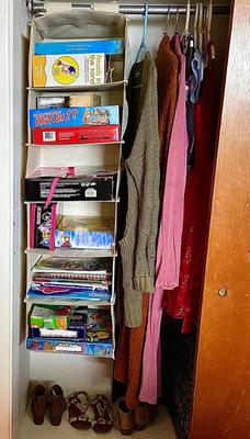 Mainstays Canvas Hanging Closet Organizer 6 Shelf Walmart Com Walmart Com