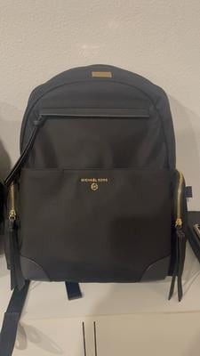 Michael Kors Prescott Black Signature Backpack (Full Size) MICHAEL Michael Kors Prescott Large Nylon Gabardine Backpack  main image 4