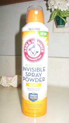 arm & hammer body deodorant invisible spray powder