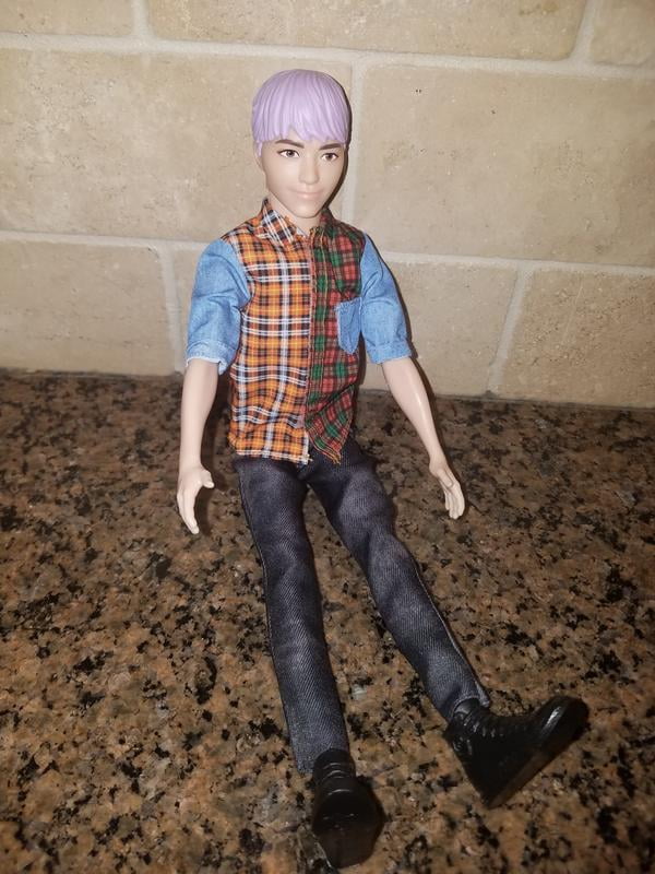 Barbie Ken Fashionistas Doll #154, Sculpted Purple Hair
