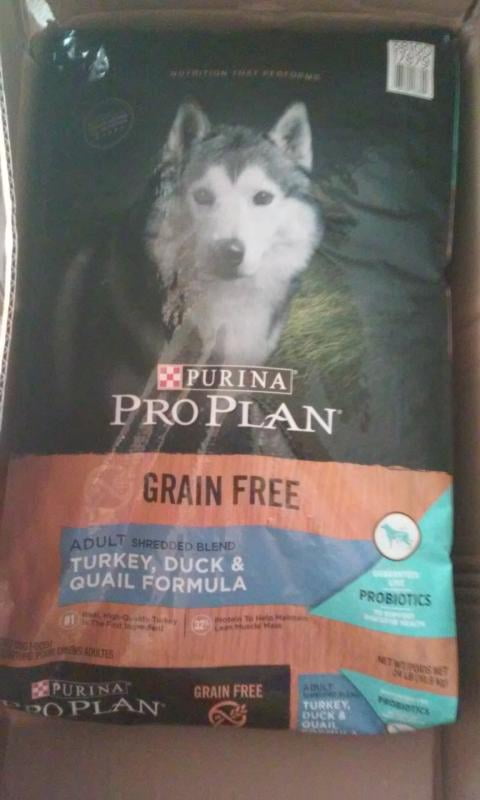 Purina Pro Plan Probiotics Grain Free High Protein Dry Dog Food Shredded Turkey Duck Quail 4 Lb Bag Walmart Com Walmart Com
