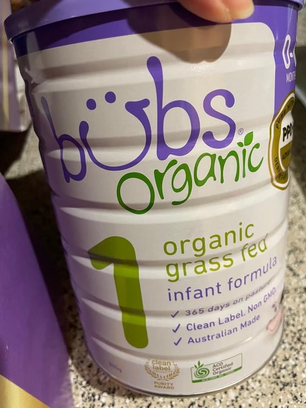 Customer reviews for Bubs Organic® Grass Fed Infant Formula