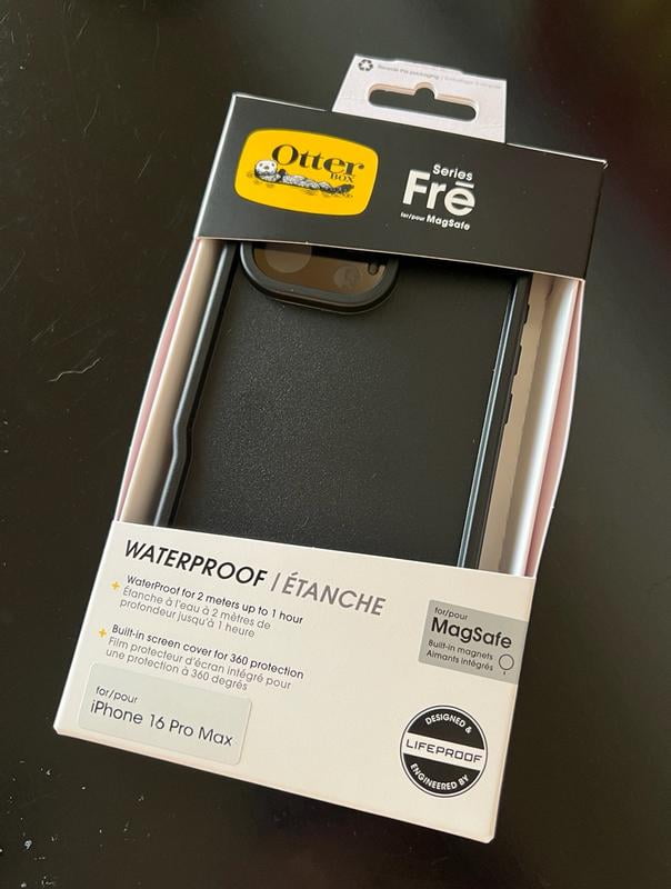 OtterBox Fre MagSafe Waterproof Case Black for iPhone 16 Pro