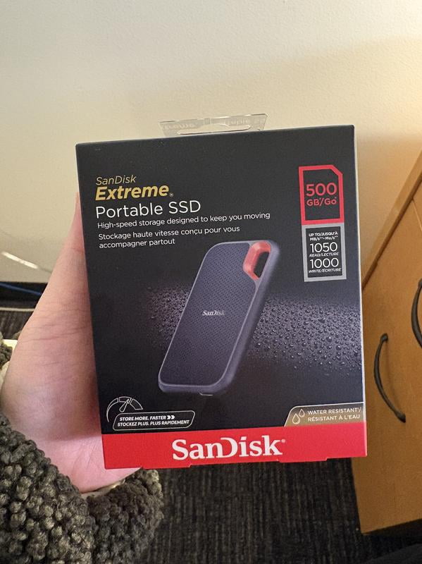 SanDisk, External Solid State Drive, 500GB Extreme Portable SSD