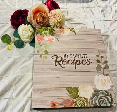 recipe card binder walmart Amazon.com: Meadowsweet Kitchens Recipe Card Holder Cookbook Mini 2 Ring Binder  Organizer