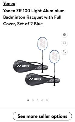 Yonex ZR 100 Light Aluminium Training Tool, Badminton Rackets Set