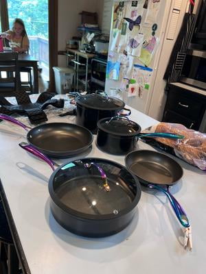Thyme & Table Nonstick 12-Piece Cookware Set, Rainbow - Walmart.ca