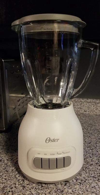Oster 6-Cup Kitchen Blender with Glass Jar, Easy-to-Clean, Black